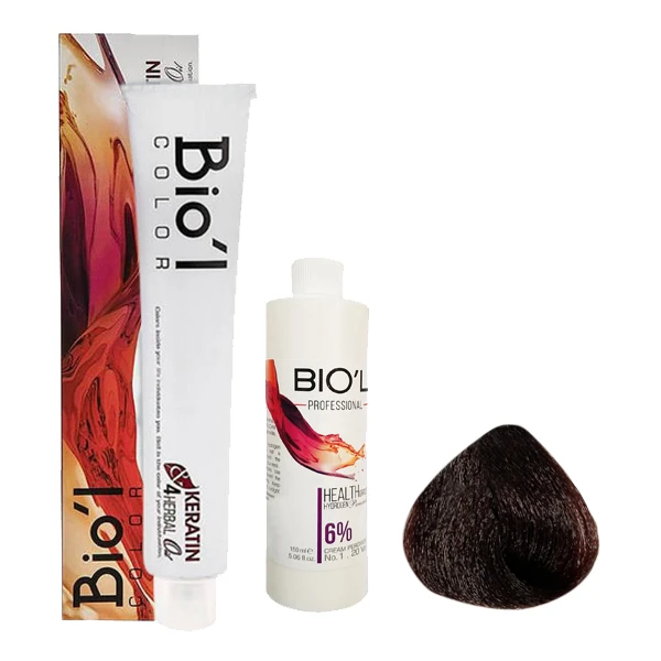 کیت رنگ مو بیول مدل BURGUNDY RED شماره 5.65 حجم 100 میلی لیتر رنگ شرابی قرمز ماهاگونی روشن