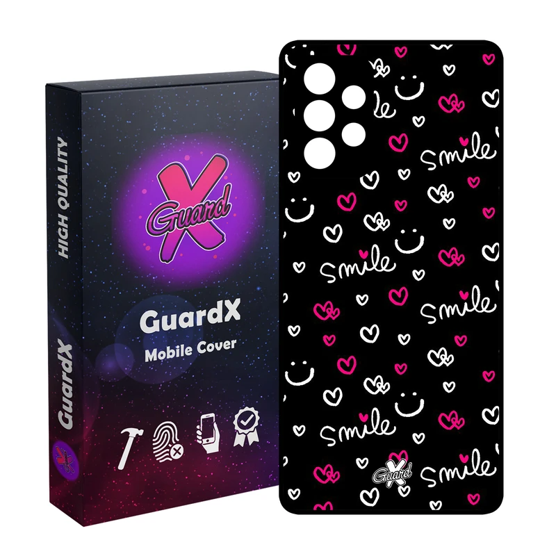 کاور گارد ایکس طرح Smile مدل Glass10136 مناسب برای گوشی موبایل سامسونگ Galaxy A53