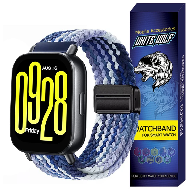بند وایت ولف مدل BRAIDED مناسب برای ساعت هوشمند شیائومی Redmi Watch 5 Active 22MM