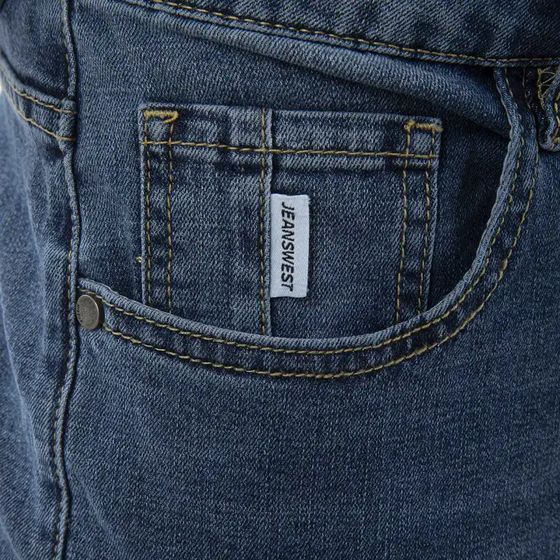 شلوار جین مردانه جین وست مدل اسلیم فیت کد 122175 رنگ سرمهای