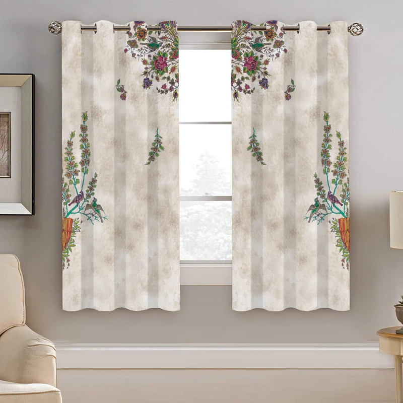 پرده نیروانا طرح سنتی مدل هازان کد 9029 سایز 140×200 سانتی متر