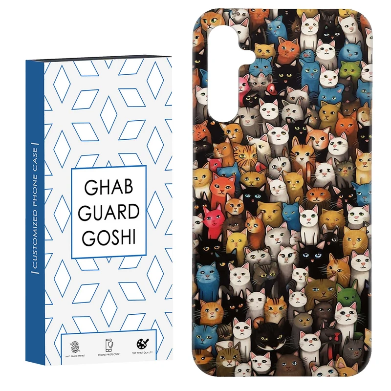 کاور قاب گارد گوشی طرح گربه کد Dimo-293 مناسب برای گوشی موبایل سامسونگ Galaxy A54