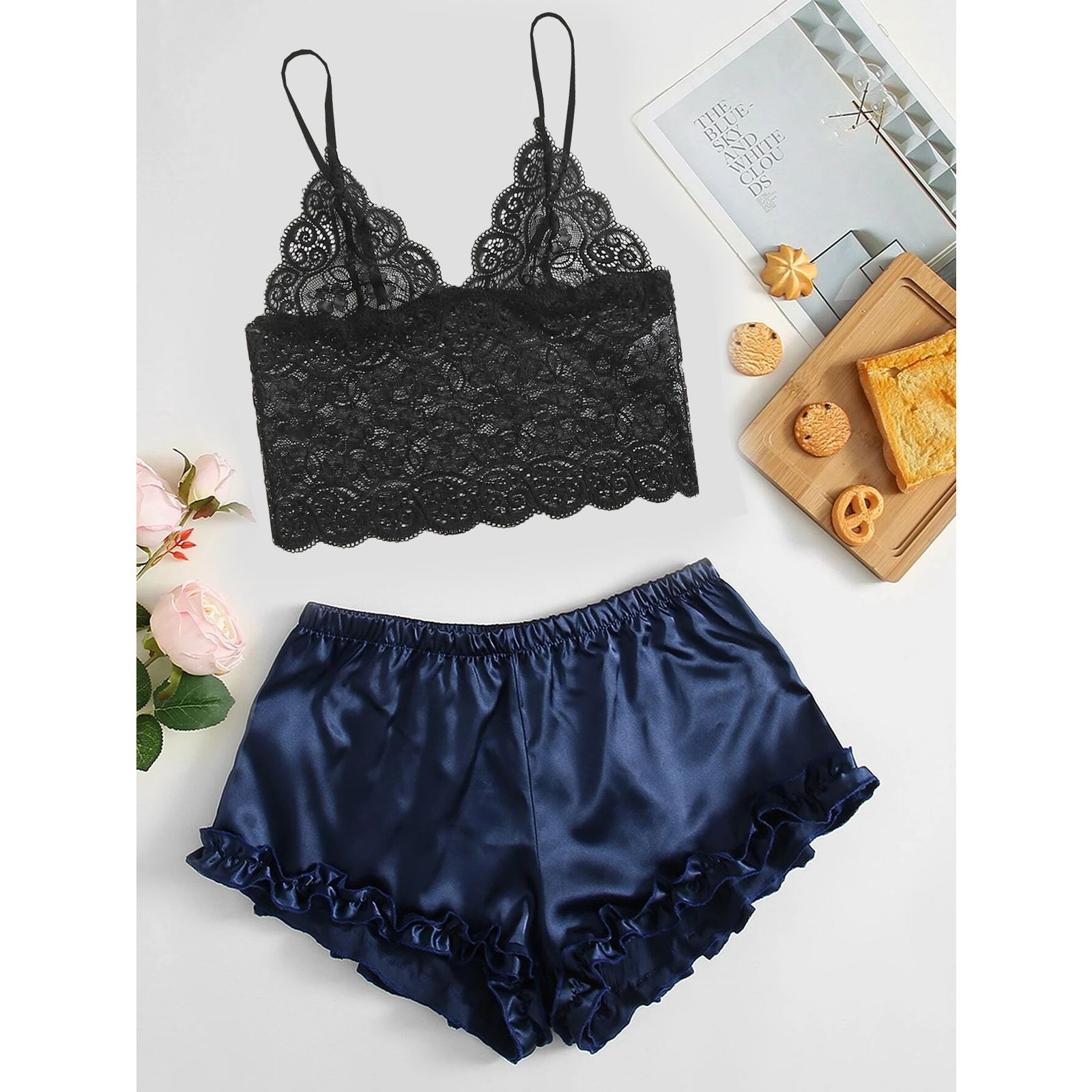 لباس خواب زنانه تویین مدل T-901-43 -  - 2