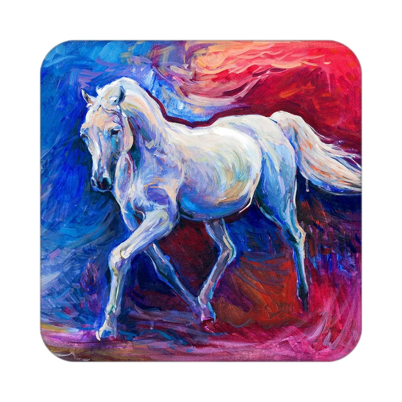 زیر لیوانی کاکتی طرح نقاشی رنگ روغن مدل mg10564