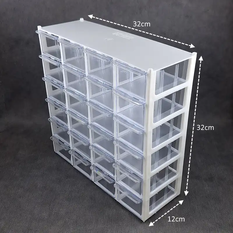 جعبه نخ و سوزن مدل 24 کشو B06