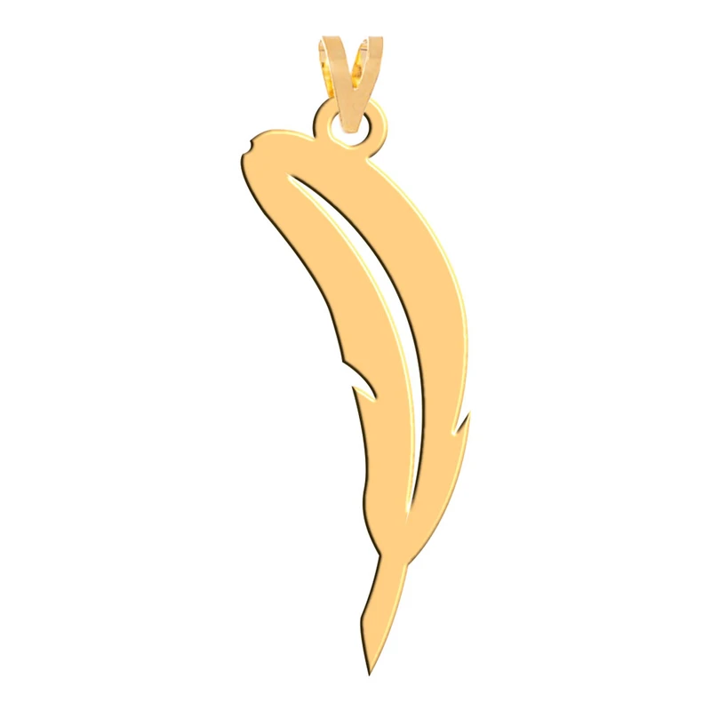 آویز گردنبند طلا 18 عیار زنانه فرشته مدل پر WNL-000126