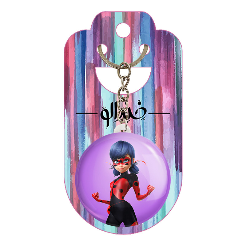 جاکلیدی خندالو طرح دختر کفشدوزکی کد 2876