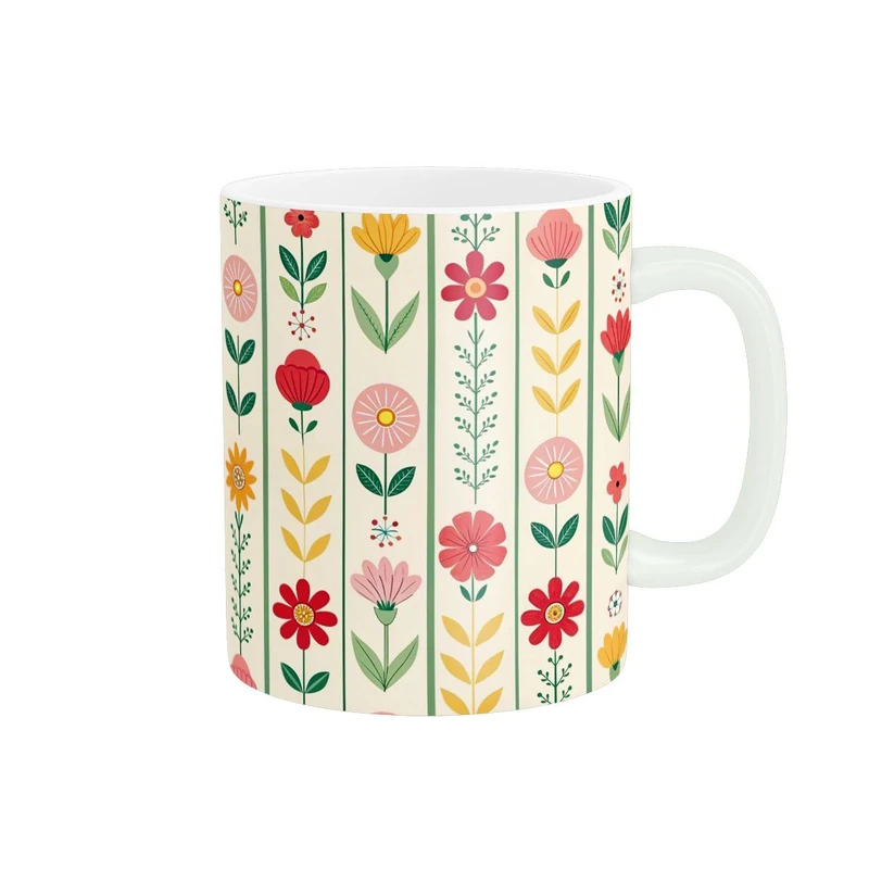 ماگ پاد آفرین مدل گل ها کد 87