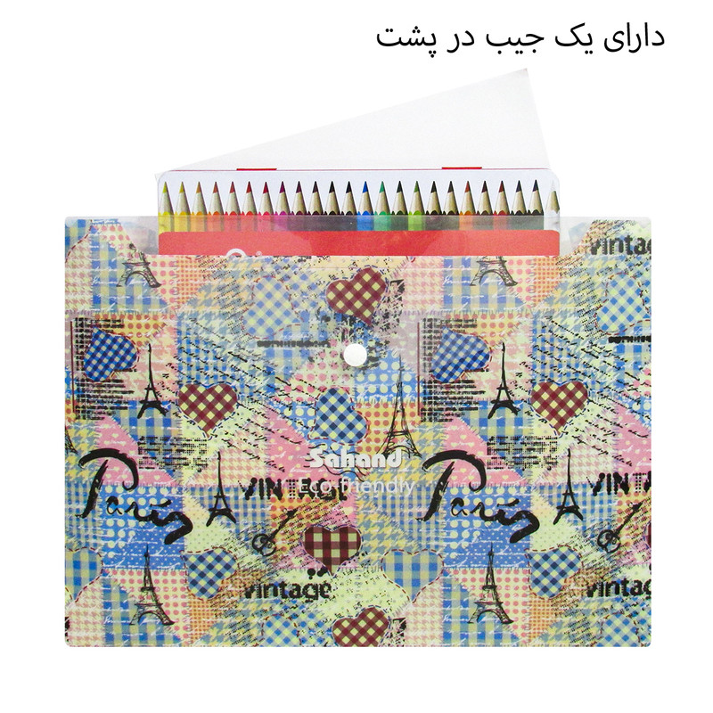 پوشه دکمه دار سهند کد N-120 مجموعه 3 عددی پوشه دکمه دار سهند کد N-120 مجموعه 3 عددی
