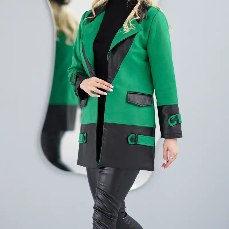 پالتو زنانه السانا مدل ساتین کد 156311