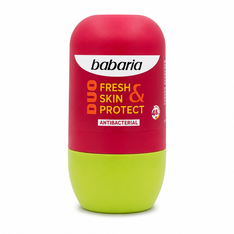 مام رول ضدتعریق بدون الکل باباریا مدل Antibacterial حجم ۵۰ میلی لیتر 