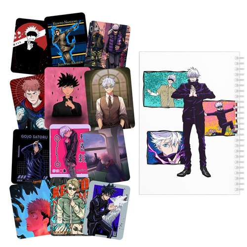 دفتر مشق باژیکان طرح انیمه جوجوتسو کایسن کد 20212031 به همراه برچسب مجموعه 12 عددی