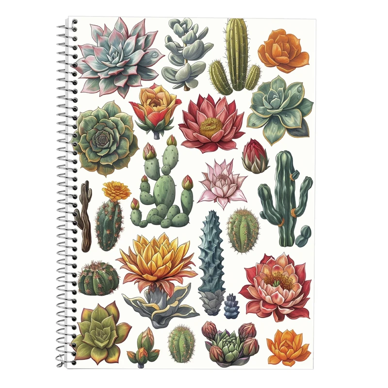 دفتر زبان 50 برگ مدوپد مدل دو خط طرح گل کد DF13850