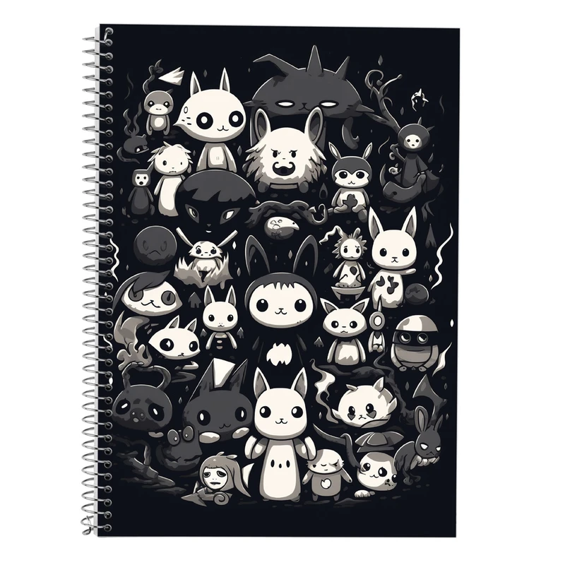 دفتر زبان 50 برگ مدوپد مدل سه خط طرح Ghibli کد DF2449