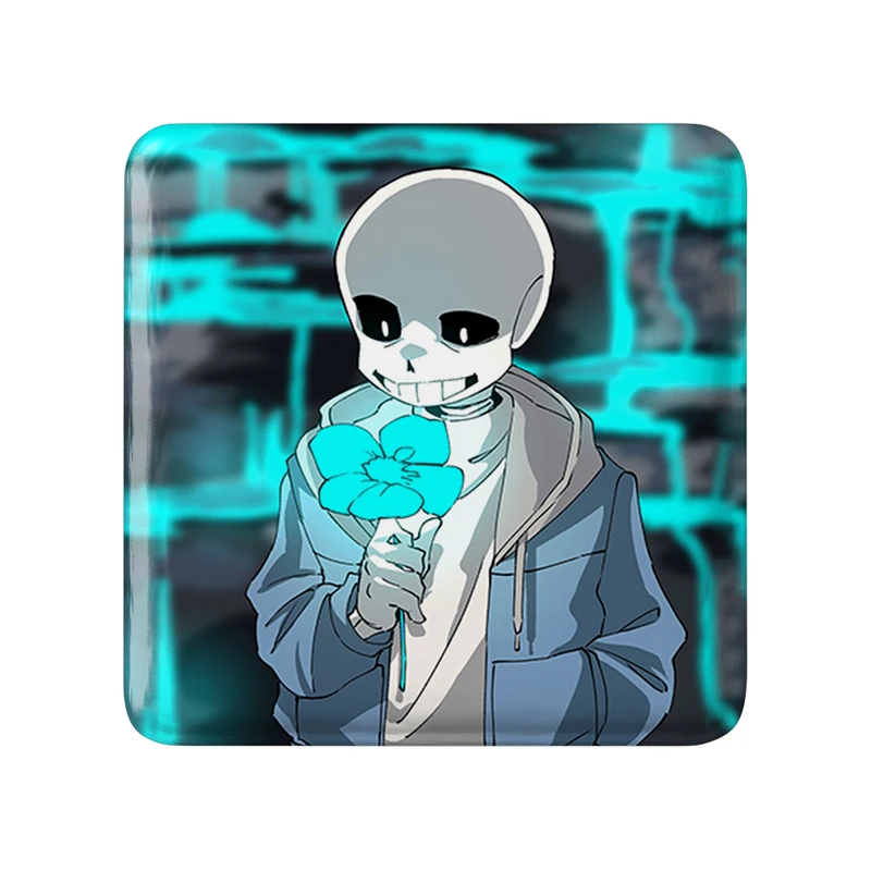 مگنت خندالو طرح بازی آندرتیل (Undertale) مدل مربعی کد 31732
