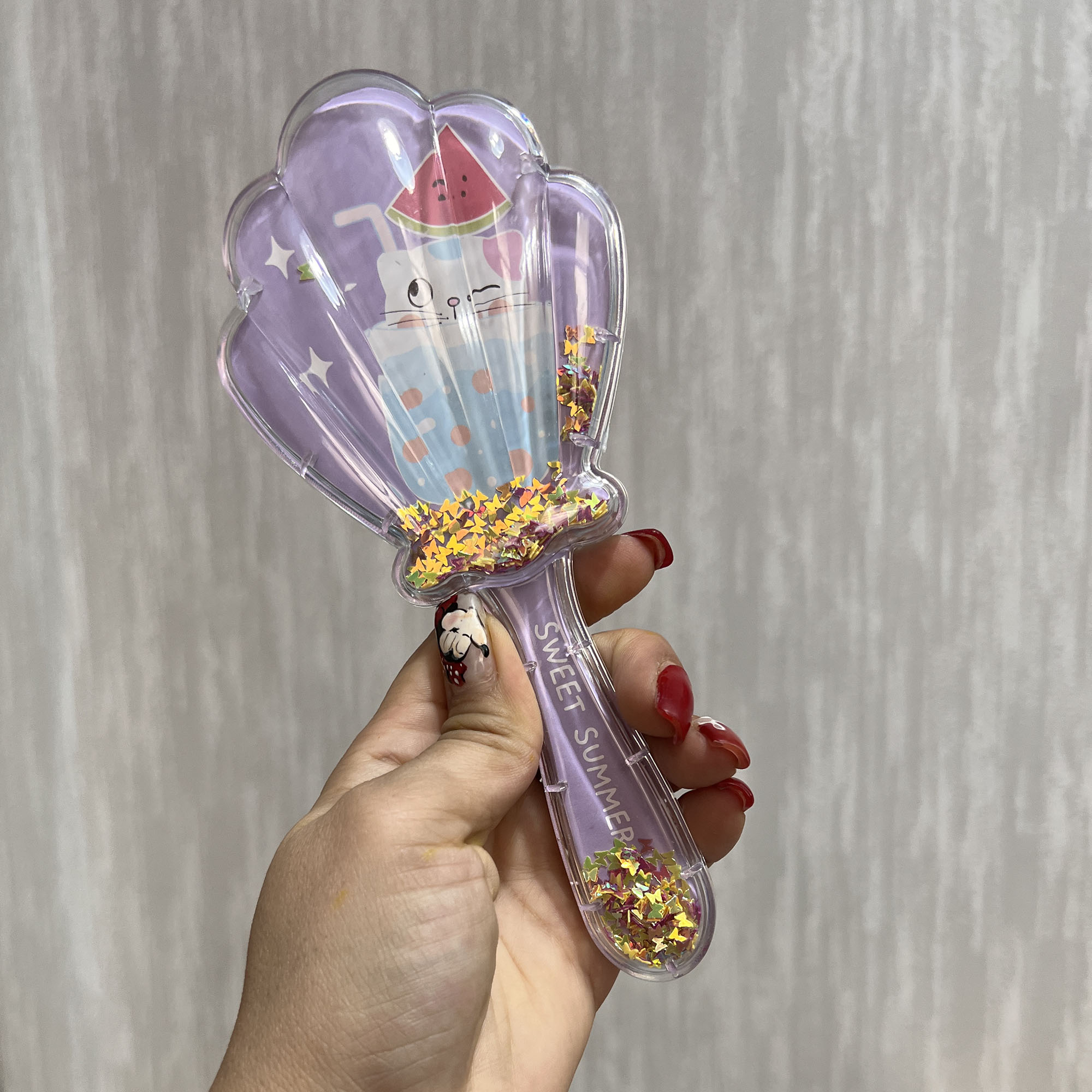 برس کودک مدل آکواریومی طرح صدف گربه ای