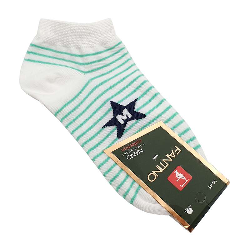 جوراب دخترانه مدل راه راه کد JB143