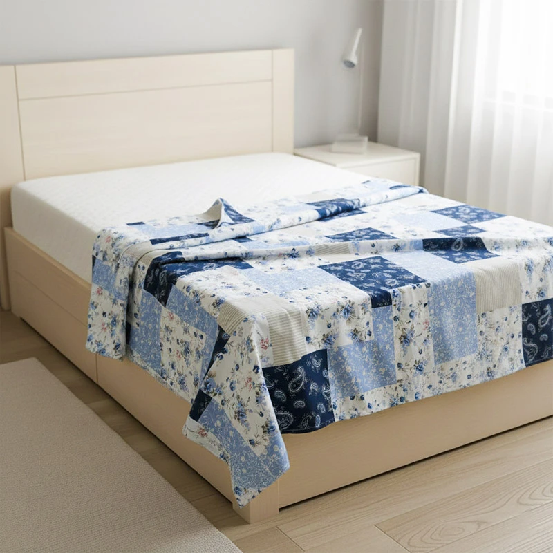 ملحفه آدنو مدل چهل تکه کد CH110 دونفره سایز 220x240 سانتی متر