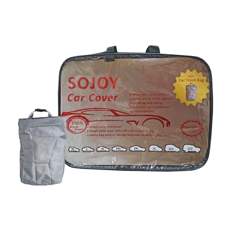 چادر خودرو سوجوی مدل SOJR-XXL مناسب برای سیتروئن C5 به همراه سطل زباله خودرو 