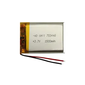 باتری لیتیومی کد 703448 ظرفیت 1500 میلی آمپر ساعت