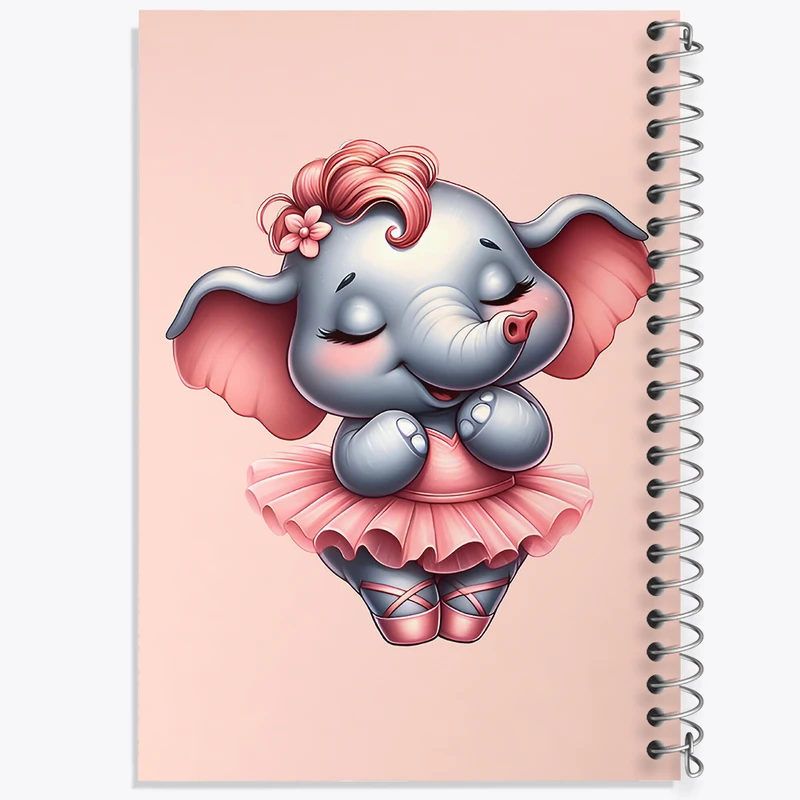 دفتر نقاشی 50 برگ خندالو طرح فیل کیوت کد F7977