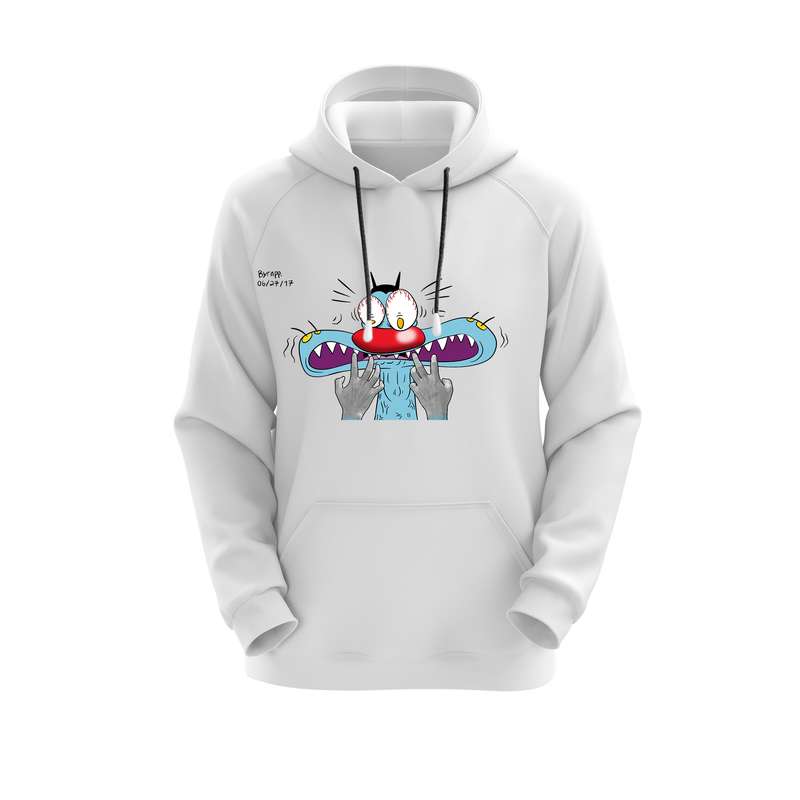 هودی زنانه مدل اوگی کد J237 رنگ سفید