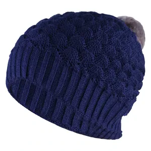 کلاه بافتنی طرح توپ توپی