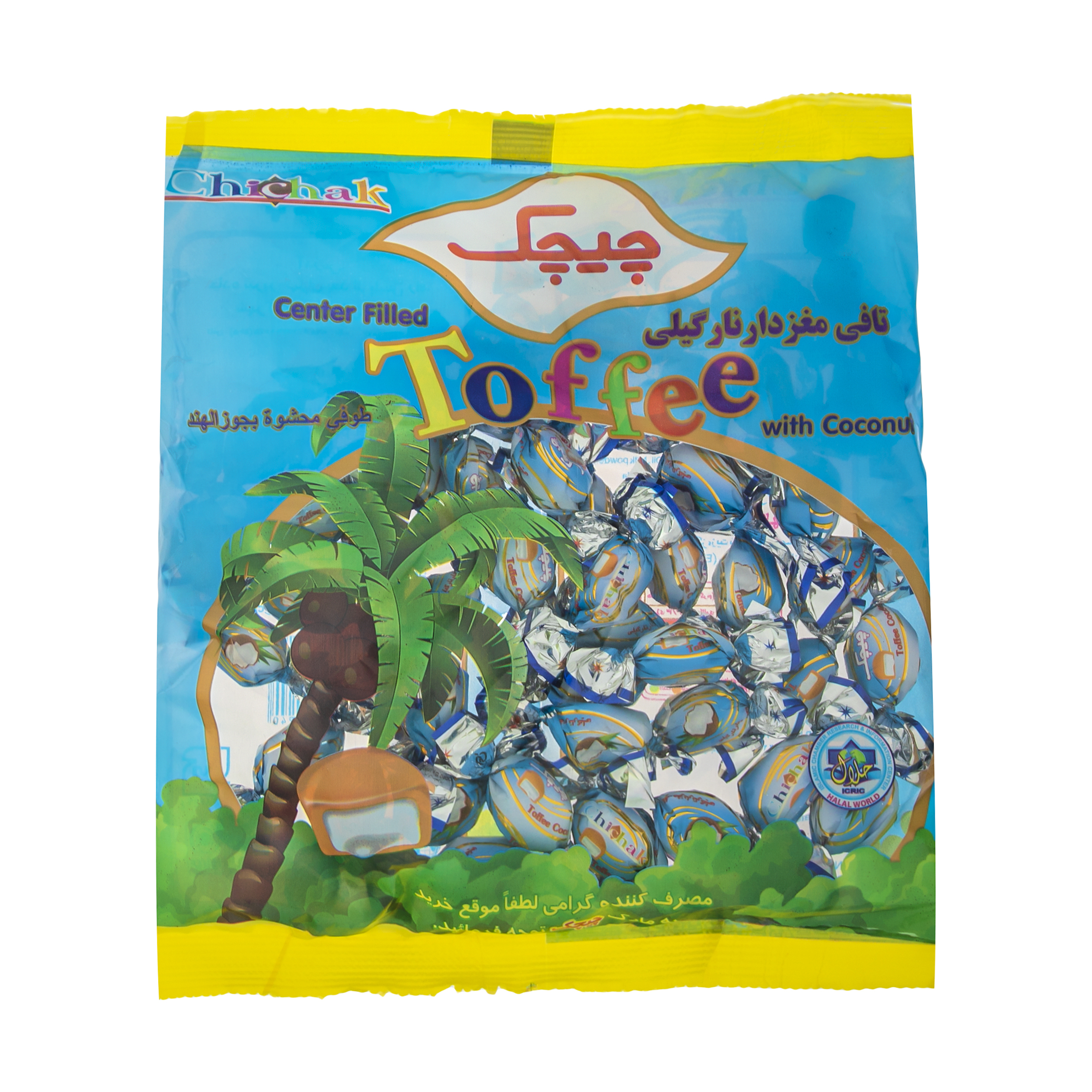  تافی مغزدار چیچک با طعم نارگیل - 295 گرم