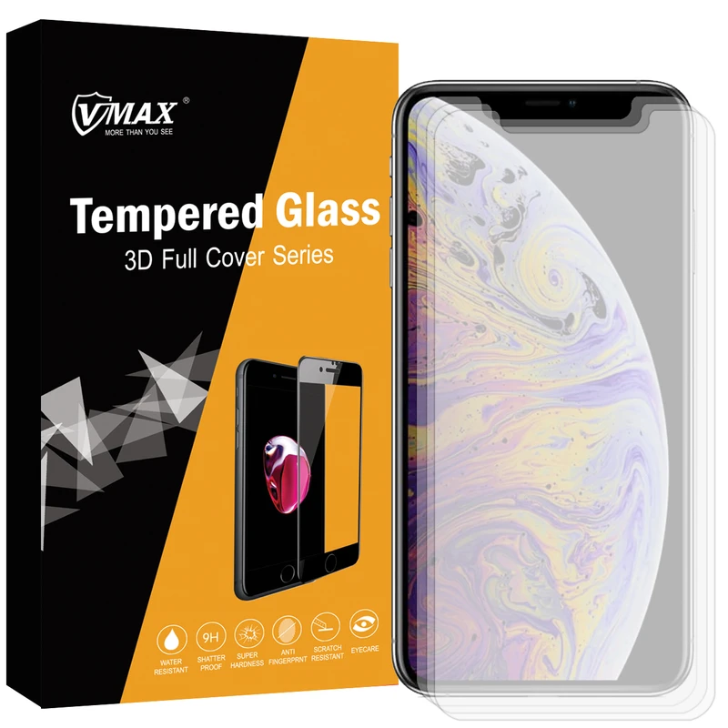 محافظ صفحه نمایش وی مکس مدل VN3 مناسب برای گوشی موبایل اپل Iphone Xs بسته سه عددی