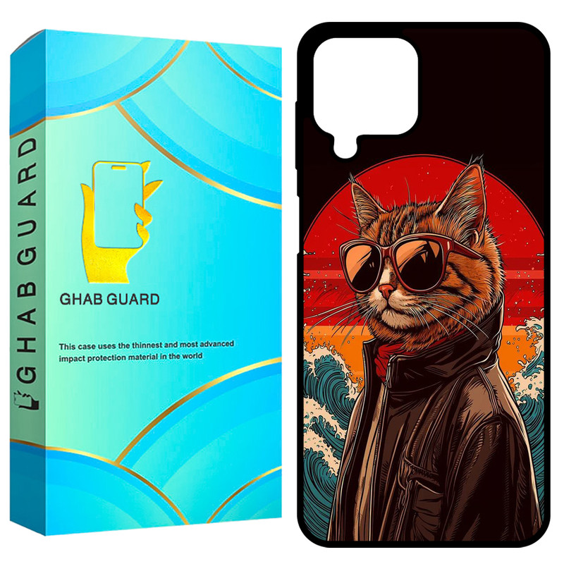 کاور قاب گارد طرح گربه مدل GCHPA12 مناسب برای گوشی موبایل سامسونگ Galaxy A12 / A12 Nacho / M12 