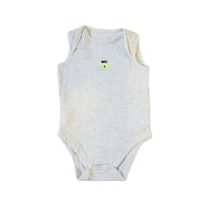 بادی آستین کوتاه نوزادی کد 0105 رنگ طوسی