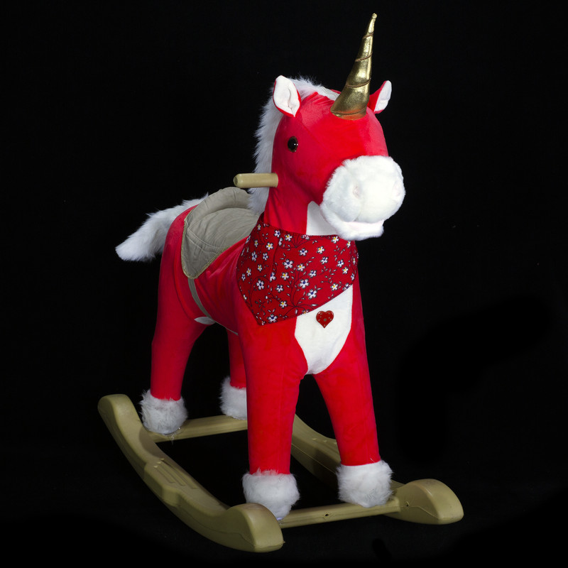اسب رکاب دار  کودک  مدل گهواره ای موزیکال متحرک A2
