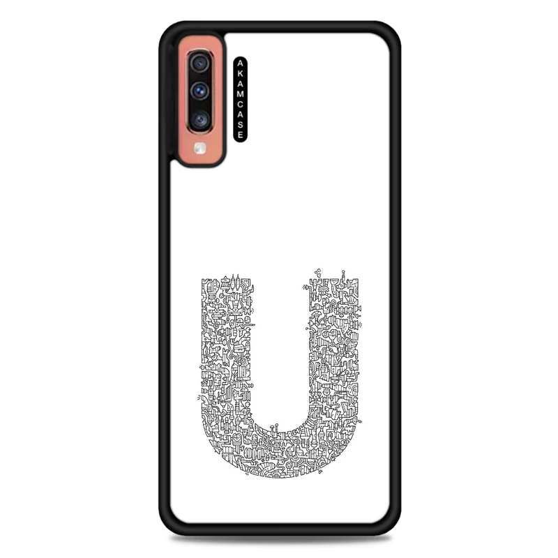 کاور آکام مدل AMC-WSGA70-ALPHADOODLEBET-21 مناسب برای گوشی موبایل سامسونگ Galaxy A70