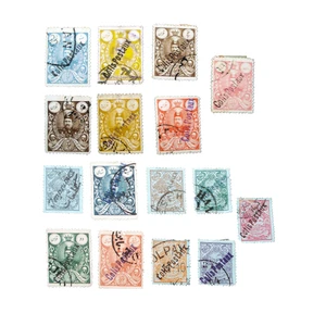 تمبر یادگاری مدل قاجار کد dc-213 مجموعه 18 عددی