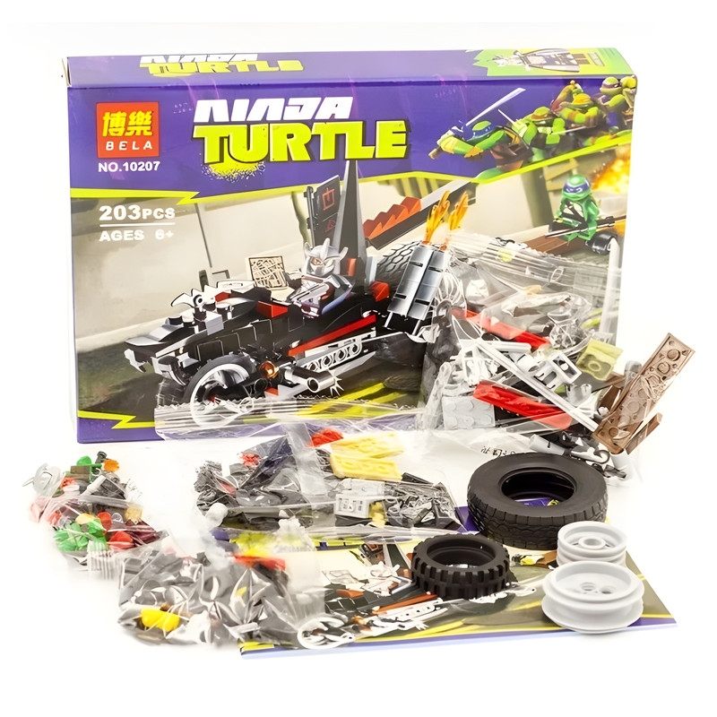 ساختنی 203 قطعه بلا مدل لاک پشتهای نینجا کد 10207