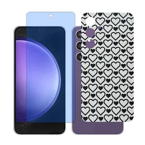 Glass Together model Matte Anti-blue Screen Protector Suitable for Samsung Galaxy A55 Mobile Phone with Back cover sticker