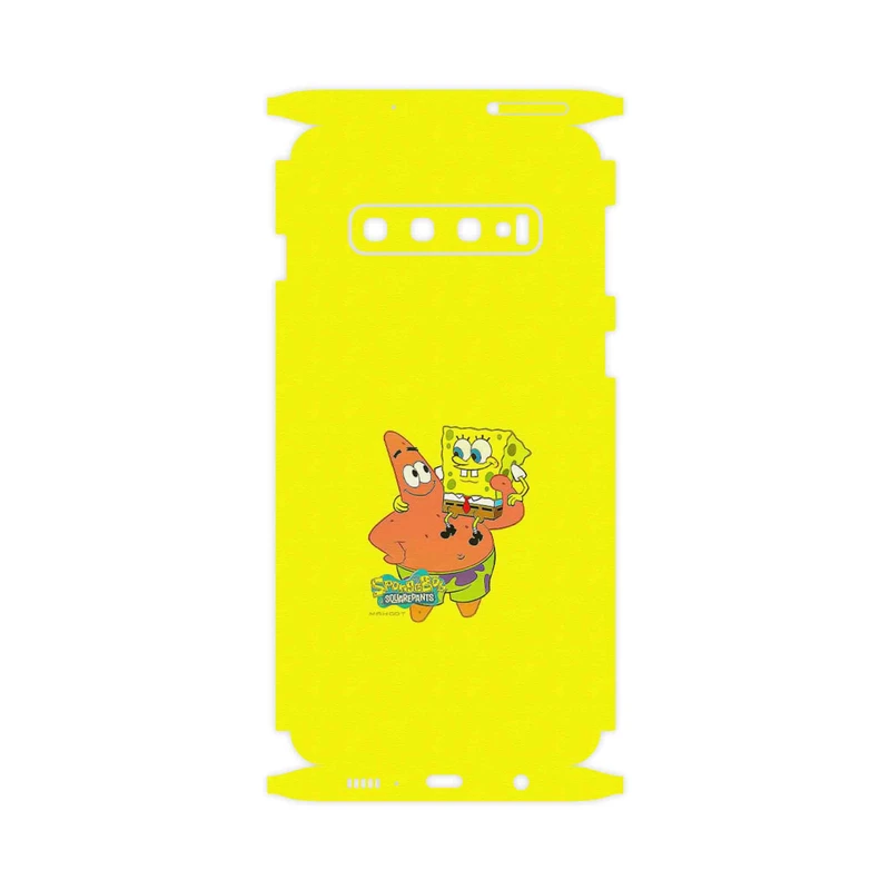 برچسب پوششی ماهوت مدل SpongeBob SquarePants-FullSkin مناسب برای گوشی موبایل سامسونگ Galaxy S10