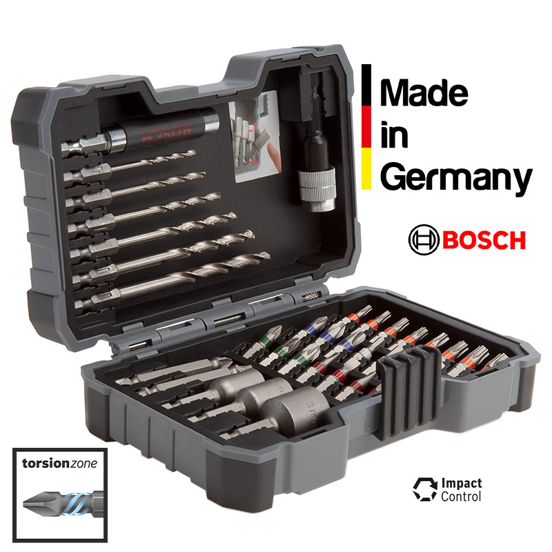 مته و سرپیچ گوشتی بوش کد BOX-P875 مجموعه 36 عددی