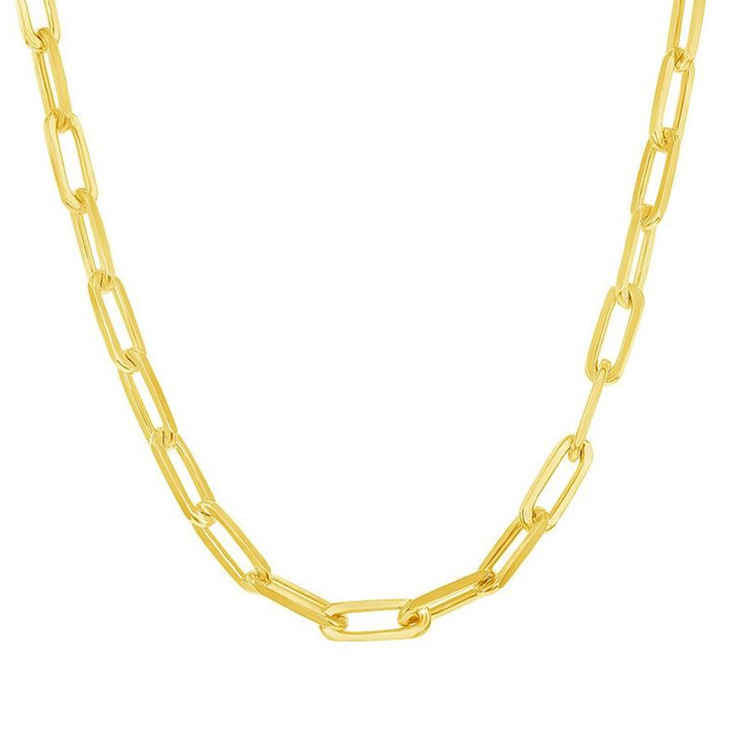 زنجیر طلا 18 عیار زنانه هماتیت گلد مدل هرمس کد 130773