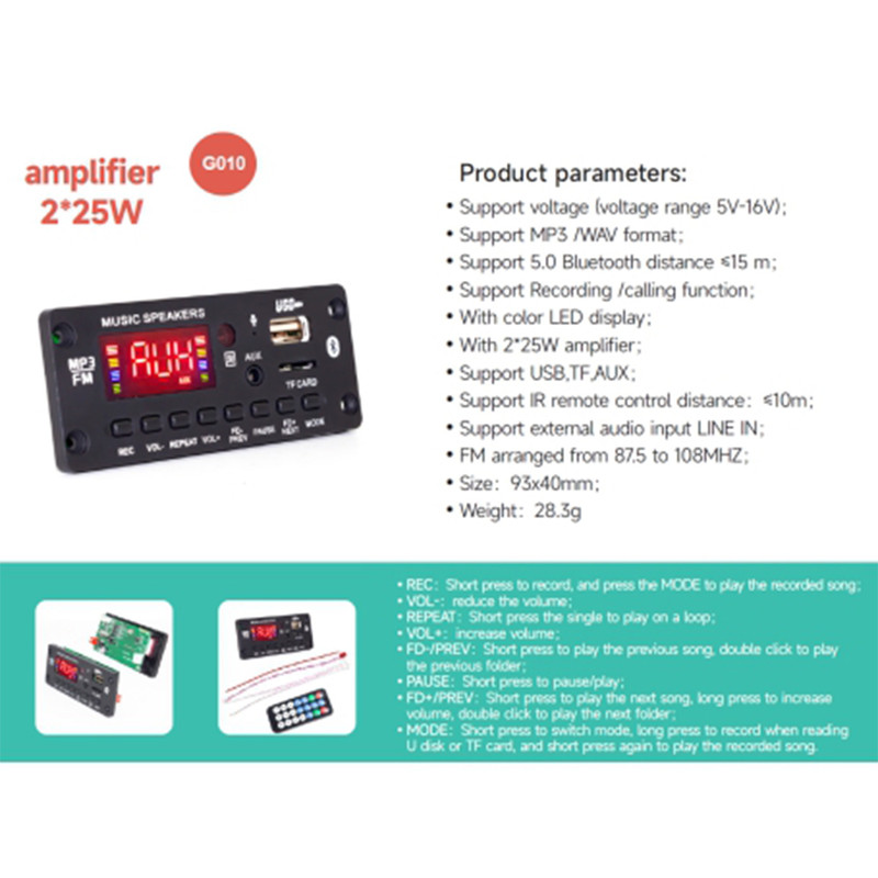 ماژول ام پی تری پلیر مدل KH-G010