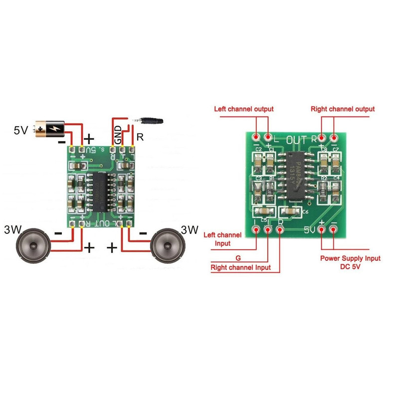 ماژول آمپلی فایر مدل PAM8403 2