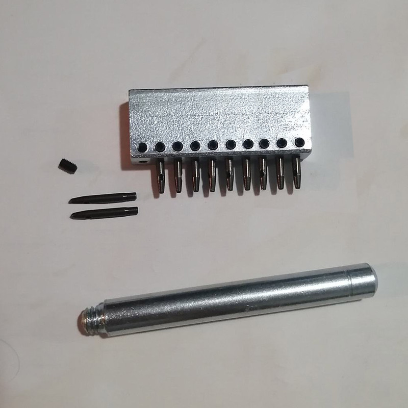 سنبه ده سر چرم دوزی مدل T10