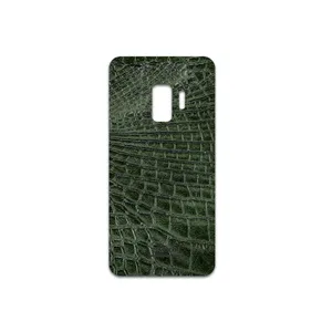 MAHOOT Green-Crocodile-Leather Cover Sticker for Samsung Galaxy S9