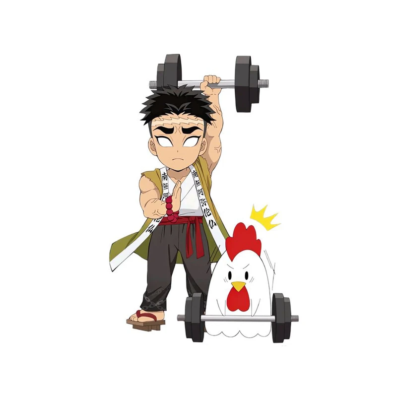 استیکر لپ تاپ و موبایل مدل انیمه طرح شیطان کش گیومی هیمجیما demon slayer Gyomei Himejima کد 839