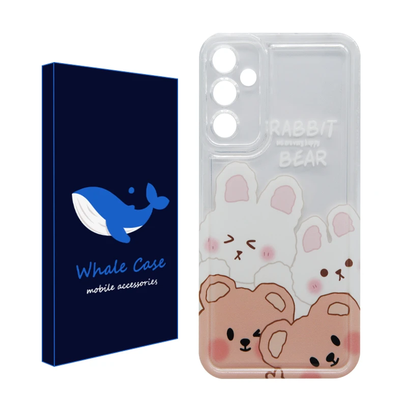 کاور وال کیس مدل Rabbit Bear مناسب برای گوشی موبایل سامسونگ Galaxy A24