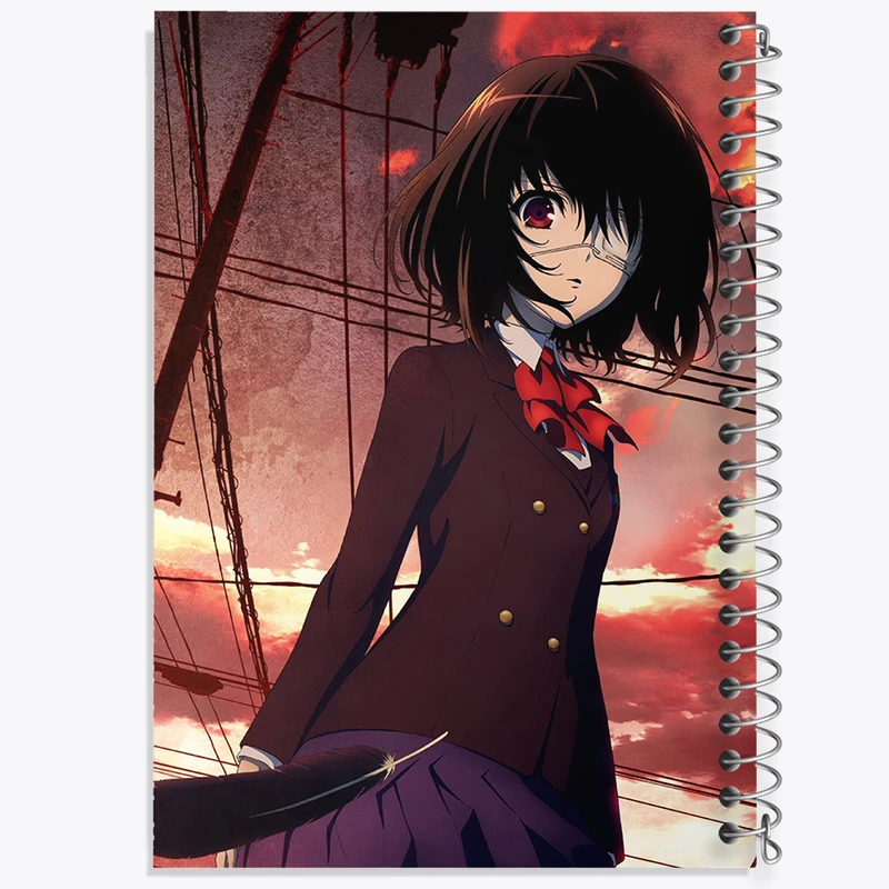 دفتر ژورنال نویسی 50 برگ خندالو مدل نقطه ای طرح میساکی می انیمه دیگری کد 31999