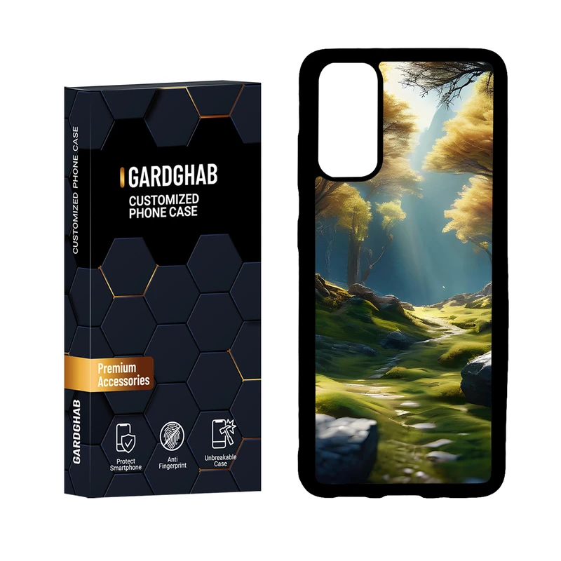 کاور گارد قاب مدل دور ژله ای هنری مناسب برای گوشی موبایل سامسونگ Galaxy S20