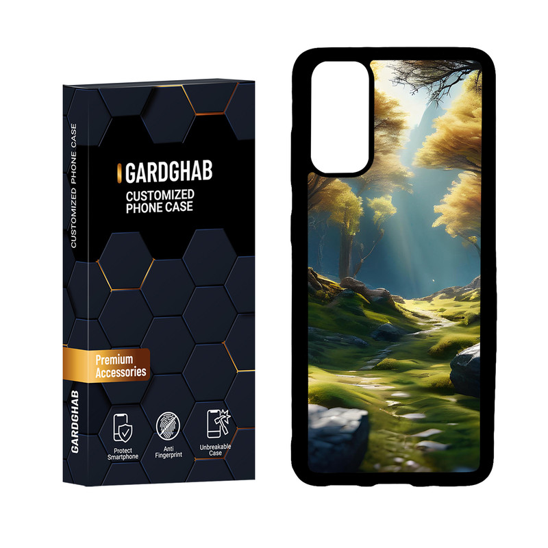 کاور گارد قاب مدل دور ژله ای هنری مناسب برای گوشی موبایل سامسونگ Galaxy S20