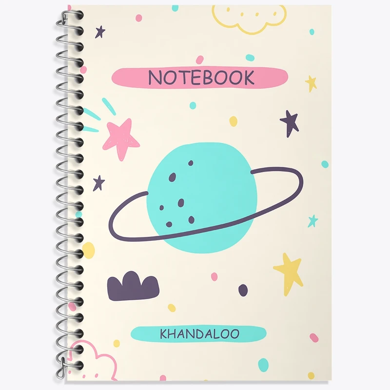 دفتر لغت 50 برگ خندالو طرح فضایی کد N223