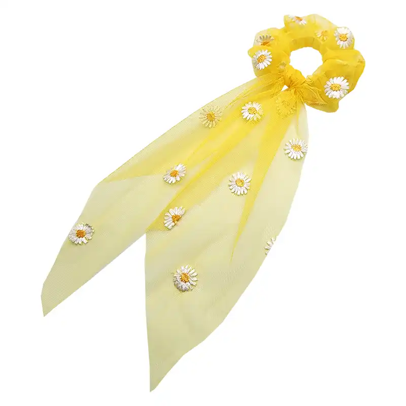 کش مو زنانه مدل گل بابونه کد KSH762